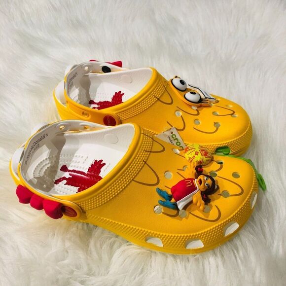 CROCS x McDonald's Birdie Classic Clog Men's Sandals Yellow Size 7 NEW - Picture 6 of 10